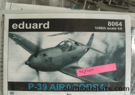 Eduard 1/48 Bell P-39N / P-39K Airacobra - with Express Mask Set - USSR / French / USAAF BAGGED, 8064 plastic model kit